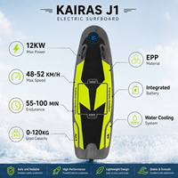 Planche de surf électrique haute vitesse 12KW, planche de surf motorisée avec une vitesse de 48KM/H, batterie lithium longue portée pour les sports nautiques