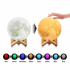 Sạc LED Night Light 15CM <span class=keywords><strong>3D</strong></span> In Bầu Trời Đầy Sao Ma Thuật Sao Trăng Hành Tinh Đèn Đầy Màu Sắc 16 Màu Sắc Từ Xa - Product Image 4
