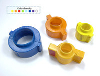 Serrure de connexion de tuyau en plastique de 50mm joint de sécurité en plastique compteur d'eau joint de tuyau en plastique réutilisable pour réservoir de gaz