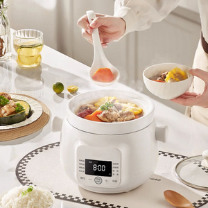 Nồi nấu chậm đa năng OEM 1.5L, hẹn giờ thông minh, lòng nồi gốm, mini, nấu cháo, nồi điện - Product Image 6