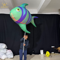 Poupée gonflable mystérieuse en forme de poisson corail pour activité commerciale en aquarium