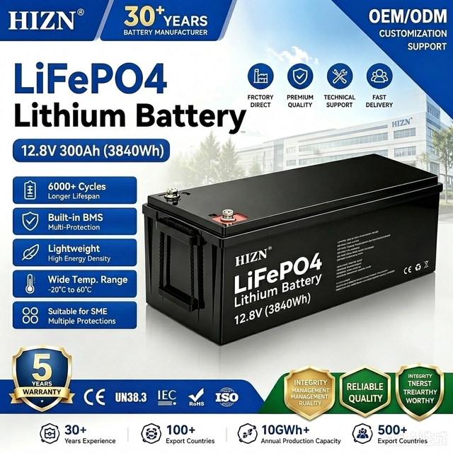 12V 12.8v  314Ah 300ah Lithium Iron Phosphate Battery UPS Backup Power Lead Acid Replacement Battery with BMS Maintenance Free