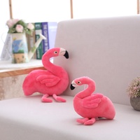 Vente directe d'usine Modèle d'animal simulé 24cm 40cm Taille Oreillers en peluche flamant rose rouges Jouets