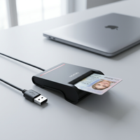 Lector de Tarjetas Inteligentes CAC EMV USB IC ID, Grabador de Tarjetas de Crédito ISO 7816 con SDK para Pago con Tarjeta de Débito, SIM, CAC y ATM