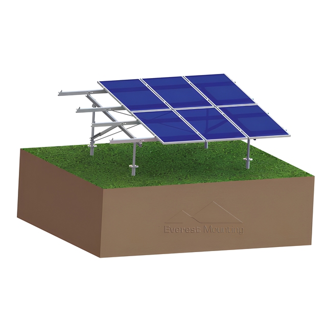 Everest High Quality Solar Panel Pole Accessories Mounting Steel Ground Tilt System Photovoltaic Bracket for Solar Panels