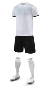 Ensemble de maillots de football personnalisés unisexes pour enfants, nom de l'équipe, numéro, uniforme sportif avec shorts, polyester respirant, kit d'équipe de football - Product Image 3