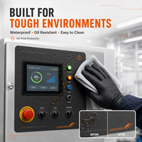 Autocollants personnalisés en PVC transparent givré, imprimés UV, étiquettes d'avertissement imperméables pour machines et équipements industriels