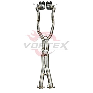 Vortex 304สแตนเลสสตีลรถ catback Exhaust Chevrolet Corvette C7 V8 6.2L 2014-2019กระจกขัดเงา1.5มม. - Product Image 2
