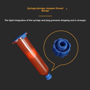 [Estilo EE. UU.] Tapón de barril de jeringa industrial tipo flor para sellado de fluidos y pegamentos, grado industrial, diseñado para uso previo. - Product Image 1