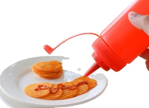 <b>Plastic</b> 1oz 5oz <b>Squeeze</b> <b>Bottle</b> BPA Free Pancake Art Thick Sauce 500ml Mouthwash - Product Image 2