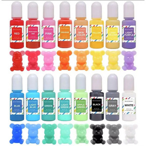 YS 16 couleurs Makaron couleur unie résine Pigment liquide colorant colorant bricolage résine époxy moule Pigment colorant bijoux fabrication fournitures - Product Image 2