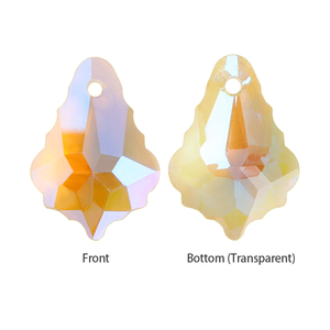 QIYI Lustre en cristal multicolore baroque Pièces de rechange <span class=keywords><strong>dans</strong></span> un style de feuille d'érable en cristal simple moderne pour accessoires vestimentaires - Product Image 3