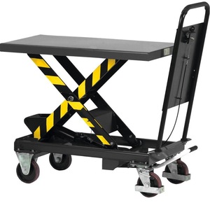 Carretilla de mano de malla de acero Fetra alemana, de cuatro ruedas, industrial, duradera, con recubrimiento en polvo azul lago - Product Image 2