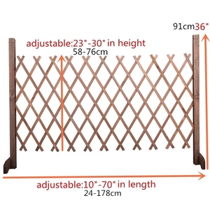 Maison jardin Patio clôture en bois <span class=keywords><strong>sapin</strong></span> bois utilisation bois portes panneau Portable diviseur de pièce - Product Image 2