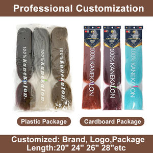 Julianna Tresse Cheveux Pelo Para Trenzas Al Por Mayor 100% Kanekalon Extensión de cabello 100 Jumbo <span class=keywords><strong>Trenza</strong></span> de cabello trenzado al por mayor - Product Image 3