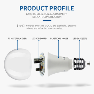 Bóng đèn LED có thể sạc lại 7 Watt để sử dụng tại nhà tương đương với giải pháp chiếu sáng hiệu quả năng lượng Led 5 Watt - Product Image 4