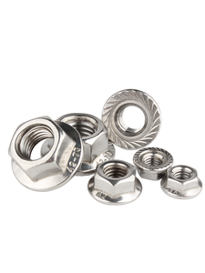 Écrou autobloquant en nylon à bride hexagonale en acier inoxydable M3 M4 M5 M6 M8 M10 M12 Écrous à bride isolante en nylon Écrou à bride hexagonale - Product Image 5