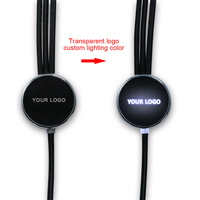 Cable de Carga Multiusos 3 en 1, Cable de Carga USB con Logotipo Luminoso para Teléfono Celular/IP/Galaxy/PS/iPads