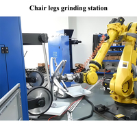 Machine intelligente d'ébavurage de pièces d'auto de pièces d'ébavurage en métal de ceinture de sable de robot/finissage de polissage pour l'ébavurage inoxydable de tube