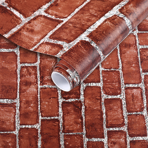 Carta da parati decorativa del Pvc di struttura del mattone 3D della decorazione della casa Mobile di 45*500cm - Product Image 3