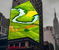Équipement d'affichage publicitaire extérieur P4 de grande taille Panneau d'affichage LED sans couture à angle droit Cote IP65 pour écrans de toit