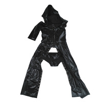Nouvelle Collection : Gilet Long Cape pour Enfants et Femmes, Robe Noire de Résurrection pour le Festival des Fantômes, Short de Sorcière en Similicuir Grande Taille