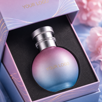 Parfum personnalisé rose et bleu dégradé, senteur florale longue durée, qualité originale, luxe premium, parfum original OEM ODM, cadeau de mariage