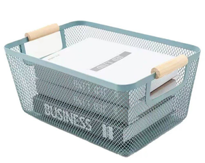 Panier en fer rectangulaire noir multicolore pour la décoration de la maison, cuisine, salle de bain - Product Image 4