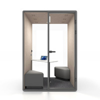 Cabine insonorisée pour bureau de 1 à 6 personnes, cabine silencieuse, salle de réunion partagée, cabine de négociation, fabrication sur mesure