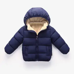 Wholesale children's coat warm thicken winter coat plus fleece plus size coats for boys and girls