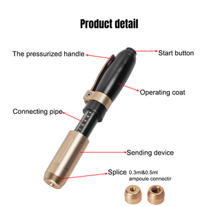 Atomizador de Ácido Hialurónico 2 en 1 de Alta Presión, con Doble Cabezal de 0.3ml y 0.5ml, Cuerpo Metálico de Alta Densidad, Herramienta para el Cuidado Facial y Labial - Product Image 4