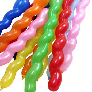 Lot de 10/20/30 ballons en latex torsadés en spirale, épais et longs, en forme de bande, pour fournitures de fête, jouets gonflables - Product Image 3