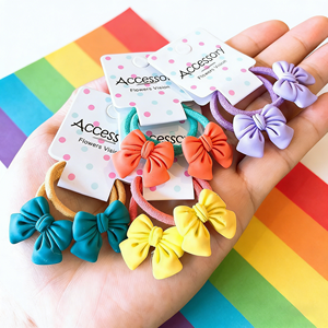 Élastiques à cheveux <span class=keywords><strong>de</strong></span> style européen pour enfants, nœuds, attaches pour cheveux, accessoires pour queues <span class=keywords><strong>de</strong></span> <span class=keywords><strong>cheval</strong></span> pour filles, bébés et tout-petits, pour mariage - Product Image 2