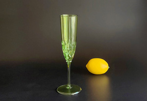 Verre à champagne léger en PS de 4 oz, semi-transparent, multicolore, réutilisable, pour fêtes, hôtels, restaurants - Product Image 3