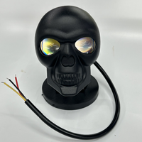 Lampe de travail LED OEM en gros pour voiture, 12V 20W, tricolore, clignotante, de haute qualité, en forme de crâne, pour moto, yacht, tout-terrain
