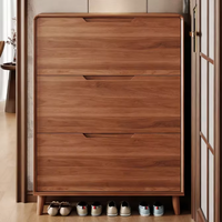 Nuevo Zapatero Moderno de Madera Ultrafino de Alta Gama para Entrada, Pasillo, Comedor, Hospital, Mueble Integrado para el Hogar, 11 Pares