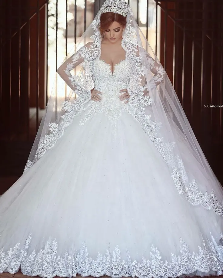 शादी की पोशाक वर पोशाक Neckline खुली पीठ डबल Crochet फीता शीर्ष पिपली विंटेज सुरुचिपूर्ण शादी की पोशाक