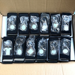 Personalizados Móc Chìa Khóa tùy chỉnh tên <span class=keywords><strong>Keychain</strong></span> thăng hoa kim loại trống llaveros với hộp gói - Product Image 4