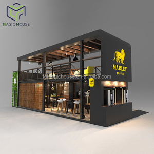 บ้านเวทมนตร์ ร้านอาหาร บาร์ คาเฟ่ โรงแรมเคลื่อนที่ ขนาด 40 ฟุต ทำจากตู้คอนเทนเนอร์ พร้อมล้อ ดีไซน์ทันสมัย ปรับแต่งได้ - Product Image 1