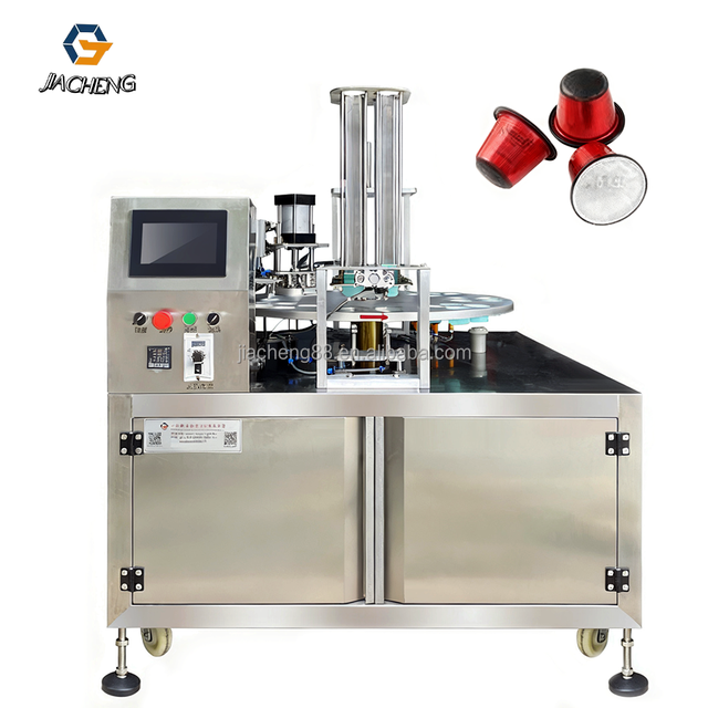 Automatic Rotary K-Cup Nespresso Coffee Capsule Filling Sealing Machine Small Batch Capsule Packing Machine for Coffee Shop
