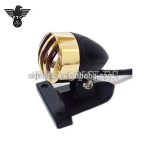 В байкерском стиле в винтажном стиле Античная твердая латунь гриль светодиодный фонарь для мотоцикла Harley, чоппер, подставка-поплавок для Go - Product Image 4