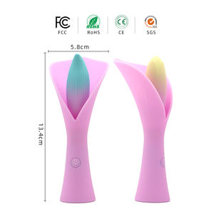 Juguete Sexual Rose, Vibrador Líquido con Vibración, Antorcha Vibradora, <span class=keywords><strong>para</strong></span> Lesbianas, Mujeres Adultas, Silicona de Grado Alimenticio, Recargable, 10 Frecuencias - Product Image 1
