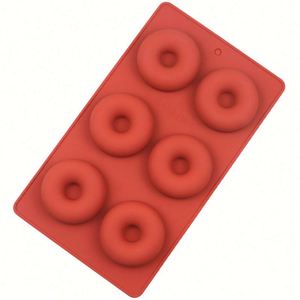 Moules à gâteau en silicone écologiques personnalisés avec logo, forme ronde à 6 trous, moule à biscuits, moule à noix, moule à savon OEM/ODM - Product Image 3