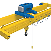 Pont roulant à double poutre de style européen Yiteng, capacité multiple (3-40 tonnes), palan électrique, hauteur de levage 20 m, portée 10 m, moteur