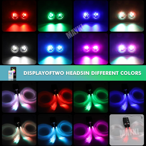 Kit de Luces de Fibra Óptica para Techo de Auto y Hogar, Efecto Estrella Fugaz, Control por Aplicación, RGBW, Luces Ópticas para Techo de Auto - Product Image 5