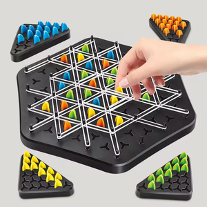 Jeu de puzzle de bureau en forme de triangle avec échecs en chaîne et échecs à élastique, jeu d'échecs pour enfants, entraînement à la réflexion cérébrale - Product Image 5