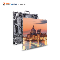 Écran d'affichage numérique LED extérieur personnalisé IP65 haute luminosité, étanche, P3.9, location d'écran d'affichage, panneau mural vidéo LED 500*500mm