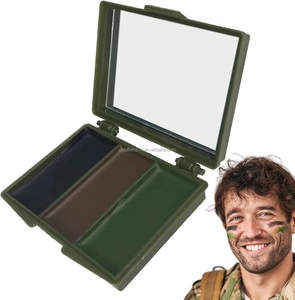 3 colores verde marrón negro camuflaje <span class=keywords><strong>Chocolate</strong></span> <span class=keywords><strong>pintura</strong></span> <span class=keywords><strong>corporal</strong></span> Cosplay maquillaje facial para caza <span class=keywords><strong>de</strong></span> niños - Product Image 3