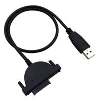 Cabo padrão sata 13pin para usb2.0