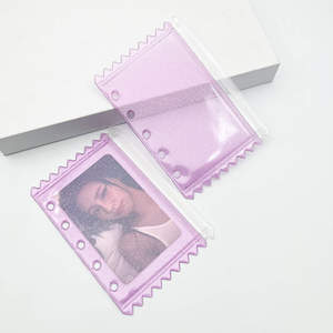 Offres Spéciales Nouveau Transparent PVC Budget Binder Zipper Bag A8 M5 <span class=keywords><strong>Mini</strong></span> Clear Scrub Multicolore Budget Binder Enveloppes - Product Image 6